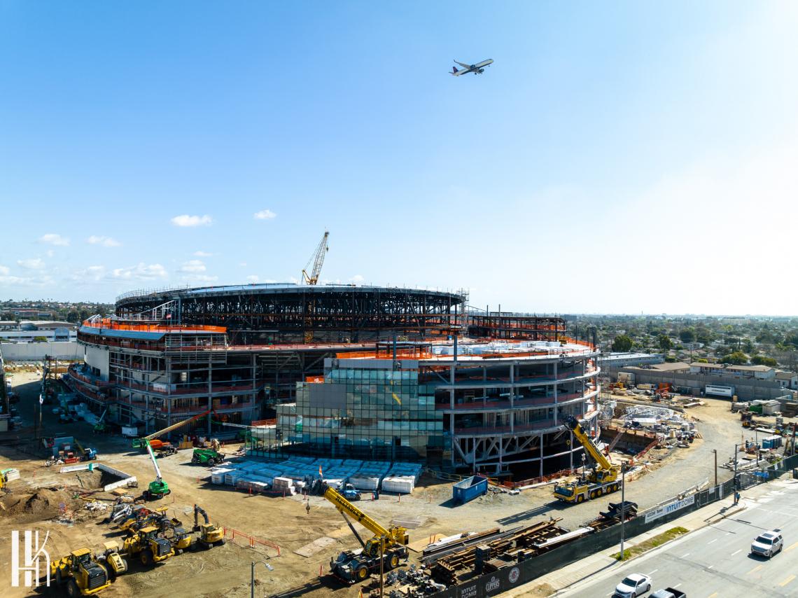 Exterior Work Starts For $1.2B Intuit Dome In Inglewood | Urbanize LA